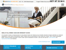 Tablet Screenshot of handicare-treppenlifte.de